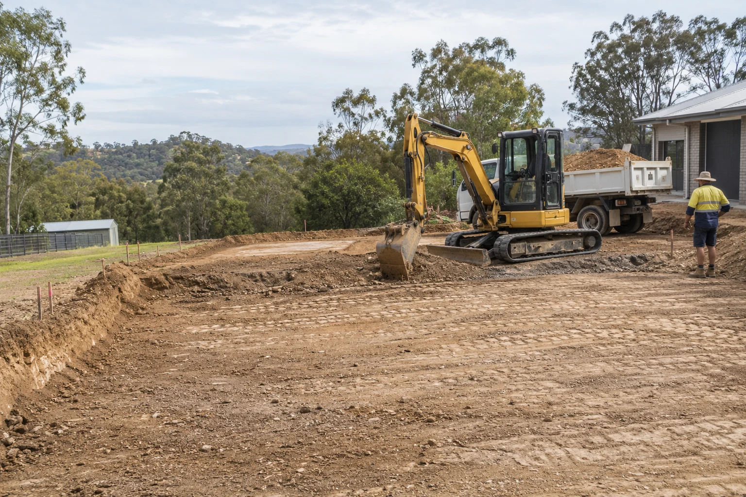 Illustrative concrete preparation in a Brisbane setting