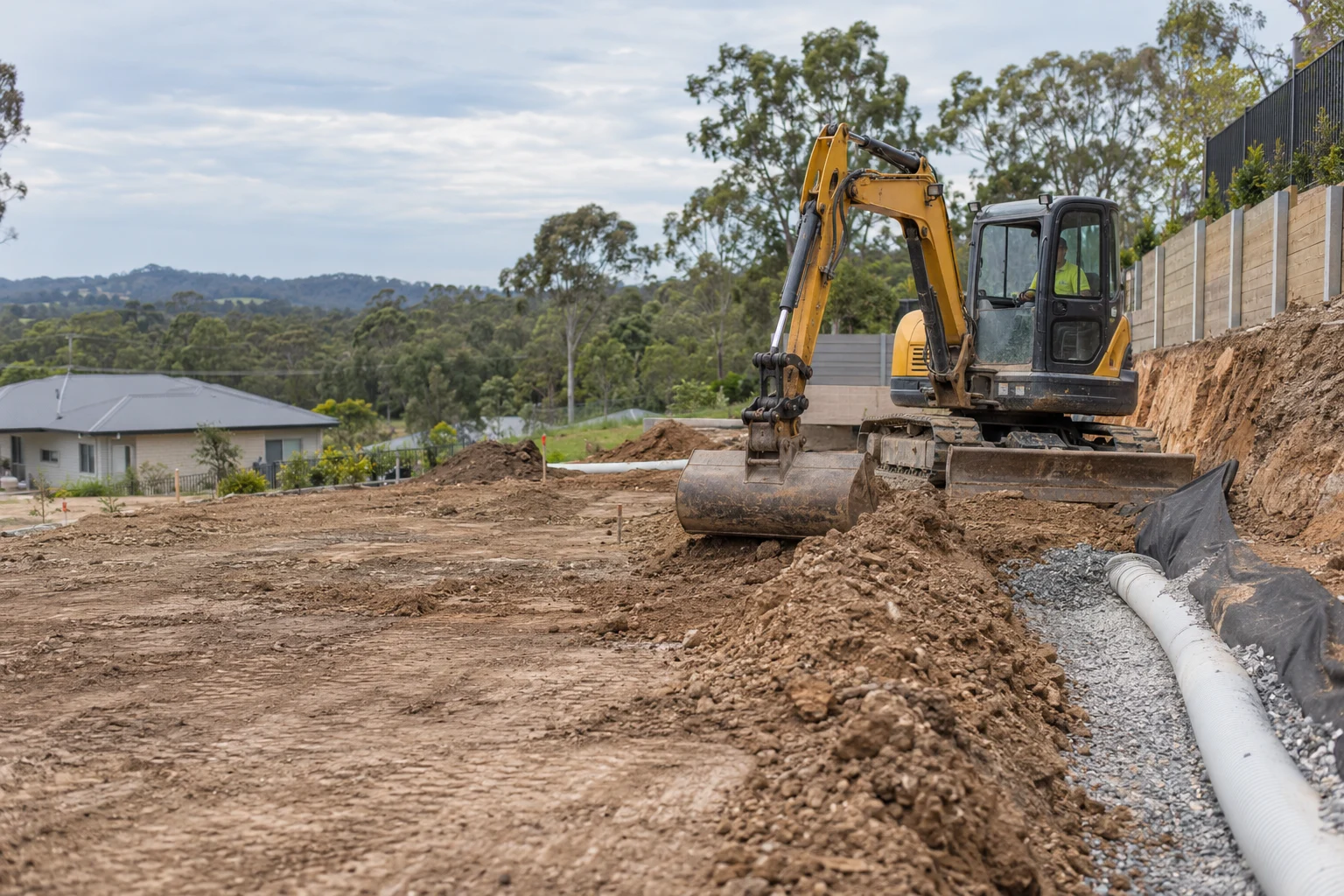 Illustrative retaining walls in a Brisbane setting