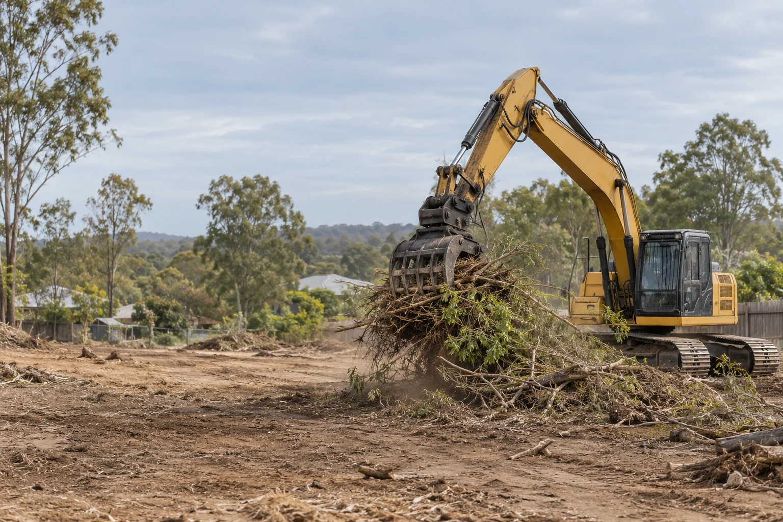 Illustrative vegetation removal in a Brisbane setting